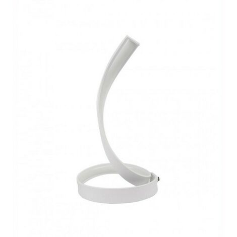 Trade Shop - Lampada Da Tavolo Led Moderna A Spirale Curva 12w