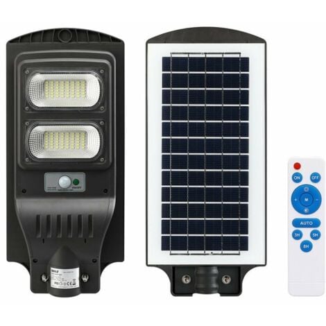 Panel Solar grande LED impermeable IP65, farola para iluminación exterior,  lámpara de calle, sensor de movimiento
