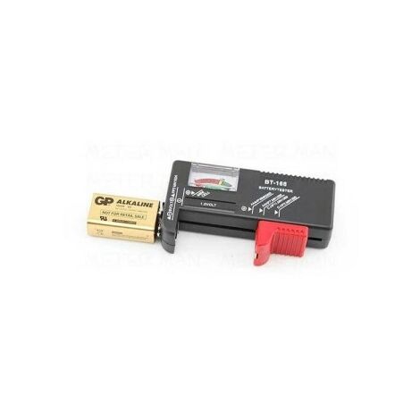 COMPROBADOR DE PILAS MINI STYLUS PILAS DE 1,5 A 9 V CONTROL DE CARGA