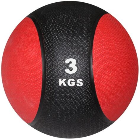 Balón Medicinal 5kg Para Ejercicio Con Rebote Entrenamiento Color Negro