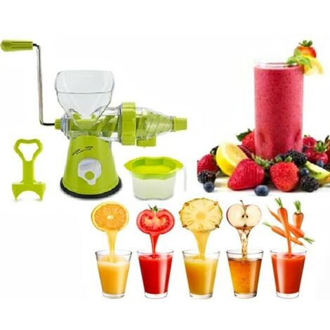 EXPRIMIDOR MANUAL DE FRUTAS Y VERDURAS CON MANIVELA CENTRIFUGADORA