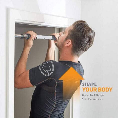 Barra de Dominadas Ajustable para Pared o Puerta, Comprar online Barra  Dominadas para Gimnasio en Casa