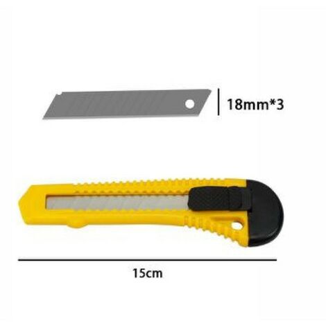 Cutter Profesional de Aluminio Hoja de 18 mm. Incluye 5 cuchillas. Cuter  Cuerdas Carton, Cuters Profesional