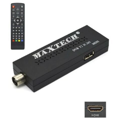 MINI DVB-T2 DECODIFICADOR DIGITAL TERRESTRE RECEPTOR H265 10 BIT HDMI USB  DG-T0SS
