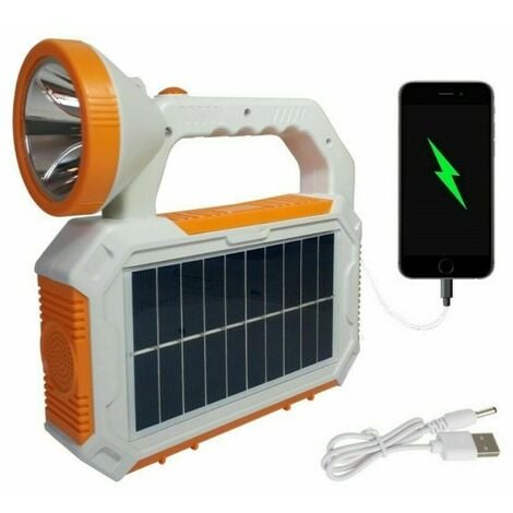 Lámpara Recargable Solar Portátil 1 Pieza, Alimentación Teléfono