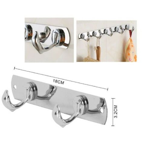 SET 3PCS GANCHOS ADHESIVOS PARED HOGAR COCINA BAÑO COLGADOR OVAL 87010