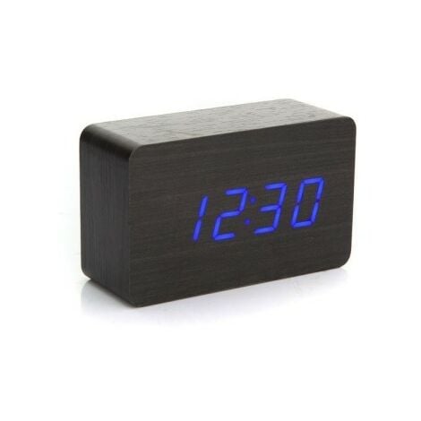 Reloj Digital Mesa Números Luz LED Moderno Despertador USB