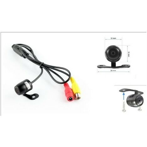 CAMARA DE VISION TRASERA CON SOPORTE COCHE CAMPER SUV COLORES CABLES LM-600