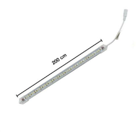 TIRA RIGIDA BARRA LED PERFIL ALUMINIO 1MT LUZ 3000K 4000K 6500K 3014-12V  Blanco cálido