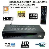 Decodificador DVB-T2, HD 1080p H.265 HEVC Receptor Digital Terrestre HDMI TV  Stick 10 Bit 60 FPS, USB WiFi soporte, Scart, Ethernet, Universal Remote  Control : : Electrónica