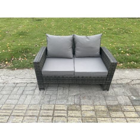 Fimous Polyrattan Gartenmöbel Set 8Sitzer Garten Sofa Stuhl set mit