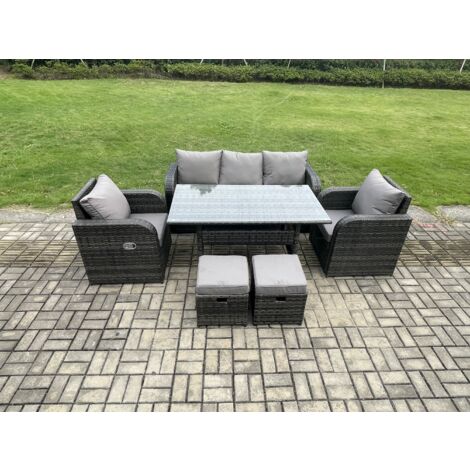 STARTWO 4-teilige Gartenmöbel-Abdeckung – Wasserdicht, Windfest, Aus 420D Oxford | Für Sofa, 2 Stühle & Couchtisch | Mit Kordelzug & Schnallen