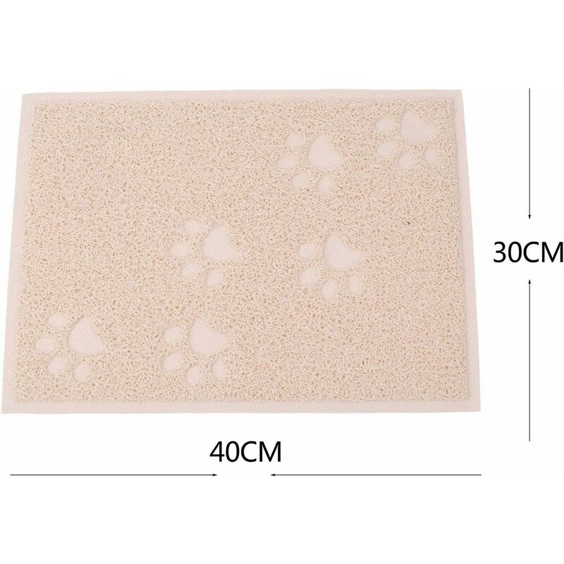 Cat Litter Mat Extra Large With Scatter Control in Brown - Smiling Paws Pets