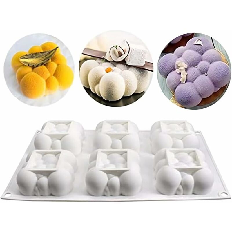 2 Pieces 3D Strawberry Silicone Mold,Food Grade Safety Silicon Materials  for Baking Mousse Dessert Molds Ice Cube Jello Cake Chocolate Truffle Mold  Pastry Fruit Shape Ice Cream Mould 