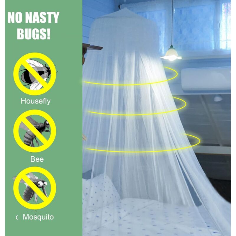 LangRay Mosquito Net Canopy Bed Canopy Butterfly Bed Curtain Bedding  Accessory Bedroom Decor Baby Child Adult