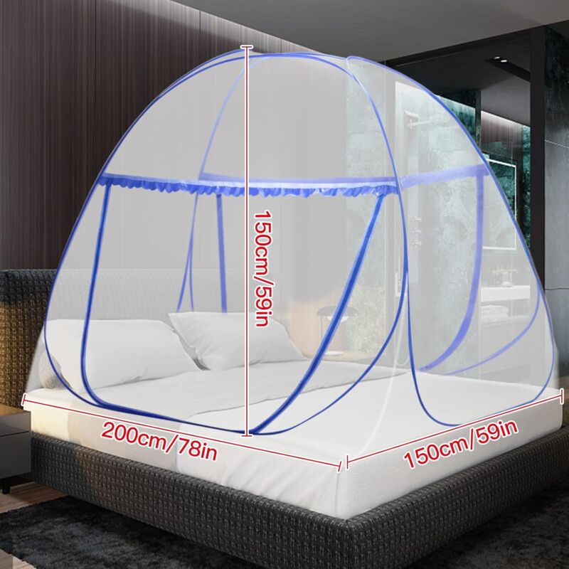 78.7 X 31.5 X 23.6 Inch Large Pop Up Mosquito Net, Collapsible Portable Mosquito Tent, Suitable