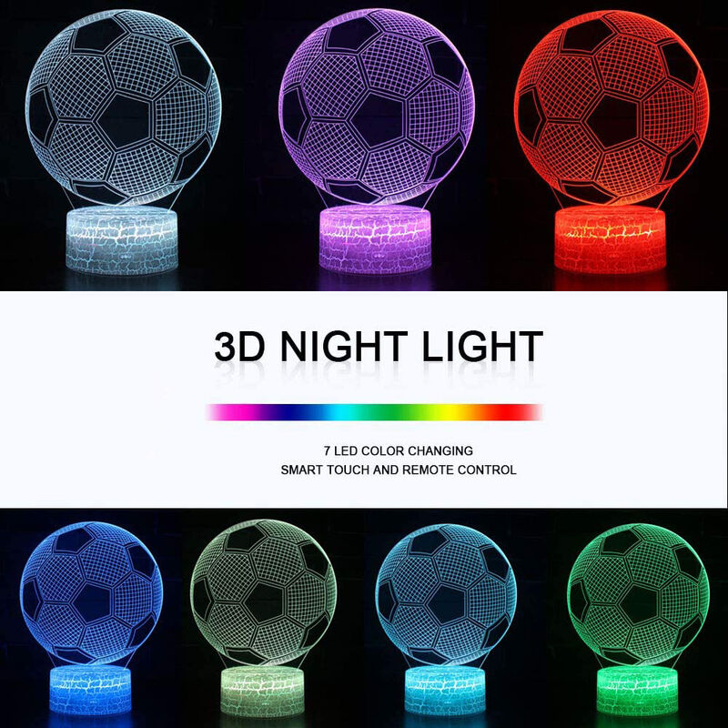 HPBN8 Ltd 3D Coniglio Night Light Lamp 7 cambiamento di colore LED USB touch Table Gift Kids Toys Decor decorazioni di Natale regalo di San Valentino regalo di compleanno