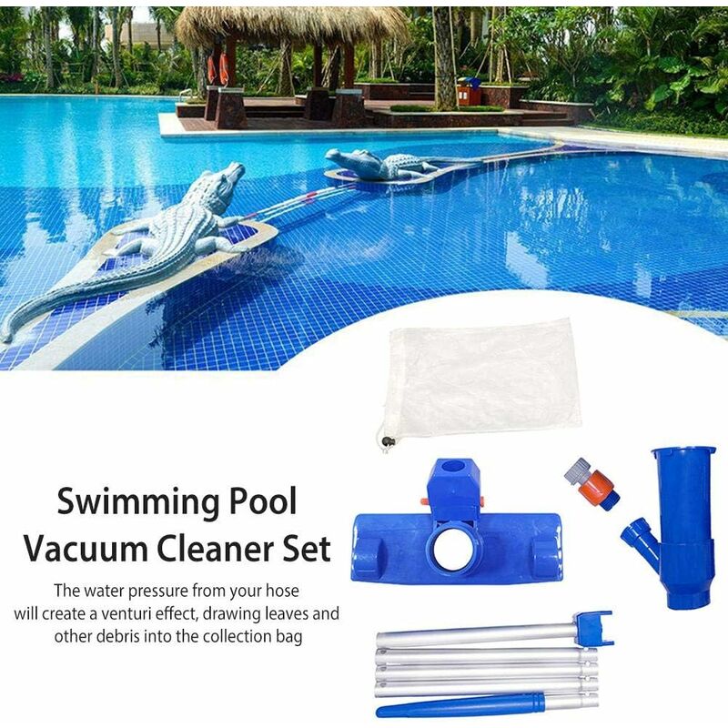 Swimming Pool Cleaning Maintenance Kit with Telescopic Pole, Pond