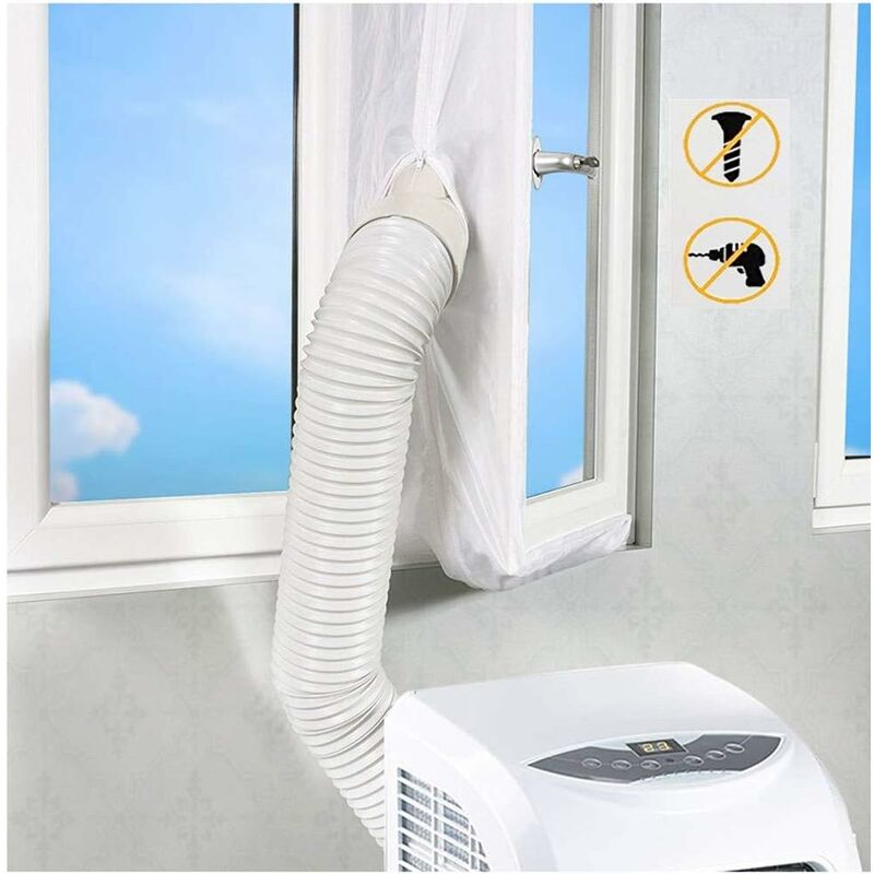 Window seal with exhaust For air conditioners, mobile appliances and dryers  - AirLock for window, roof window, tilting window