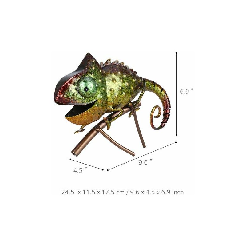 Caméléon rose 19 cm