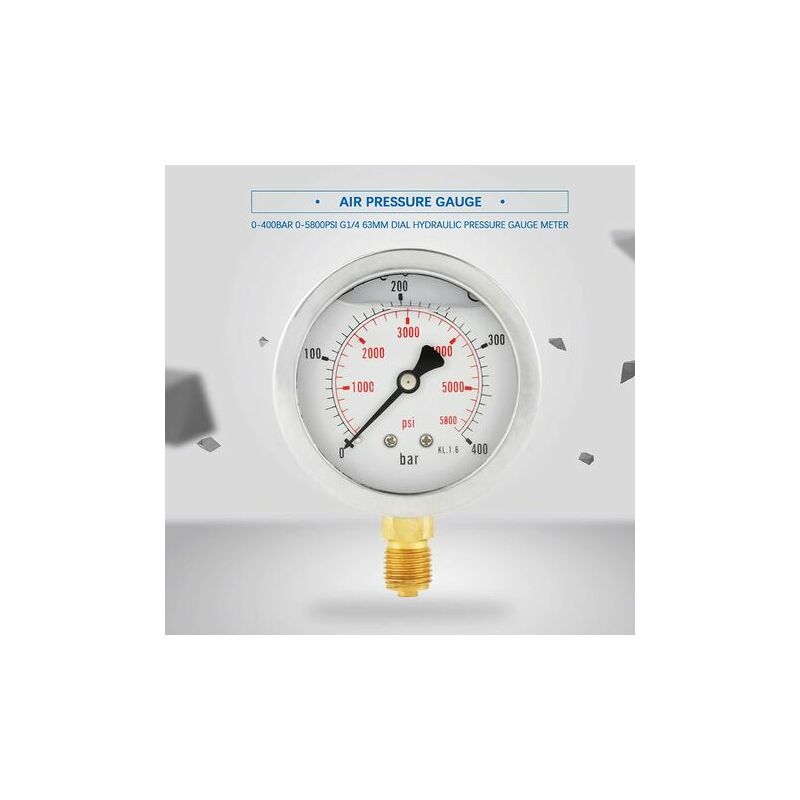Hydraulic Pressure Gauge Manometer Tool Hydraulic Water Pressure