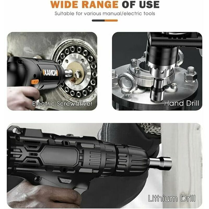 39Pcs Agnetic Nut Driver Set For Ipact Drill, Etric & SAE ... - Shein - View #2