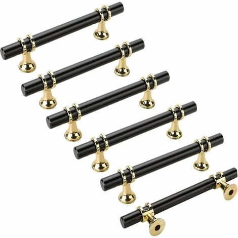 6pcs black kitchen furniture handles 128mm Black furniture handle -Black handle  furniture bar handle center distance 128mm