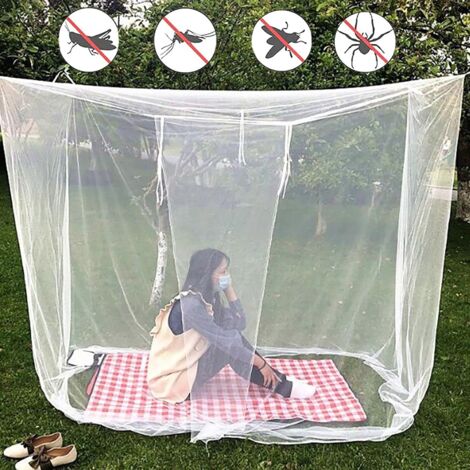Mosquito Net for Bed Canopy, Camping Mosquito Net, Square Net Curtain for Bunk Bed, Easy Installation, Storage Bag 86.61  78.74  78.74inch