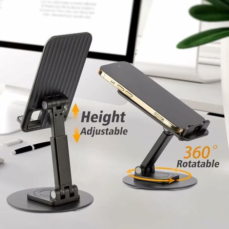 Desktop Phone Holder, Adjustable Foldable Aluminum Phone Dock Holder