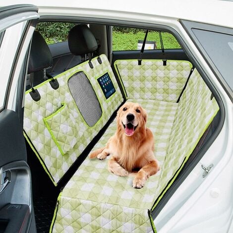 Lesure Dog Car Seat Cover for Back Seat SUV - Waterproof Pet Car Rear Seat  Covers with Anti Slip Dog Car Hammock with Storage Pocket & Dog Safety  Belt, Dog Backseat Protector