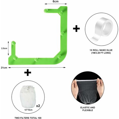 Triangle Tri-Holder Filter, Sink Strainer Bag sink net, Biodegradable PLA  Material – Eco-Friendly Mesh Bag for Sink Drain Triangular Mesh Hanging Net  Bag For Sink 