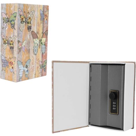 Mini Book Safe With Lock – Secret Storage Box For Money, Jewelry, Coins | Disguised As A Book, Blue