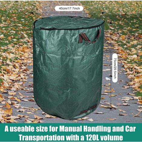 1-3Pack 72 Gallon Garden Leaf Bags Reusable Yard Lawn Waste Bag 4 Strong  Handles