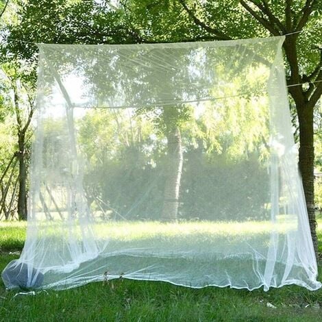 White Square Mosquito Net Sleeping Camping Net Mosquito Net Night Portable Foldable Outdoor Tent Hiking Backpacking