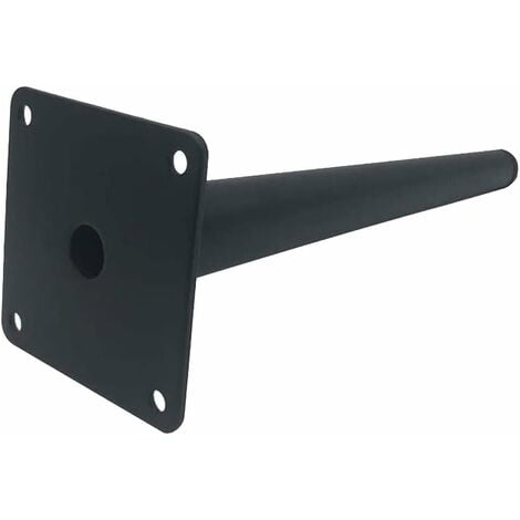 4 Oblique Table Legs,Metal Cabinet Legs,Cone Furniture Legs,Stainless Steel,Black Painted 20cm Tall,Non-Slip Quiet Replacement for Sofas, Tables and Other Legs