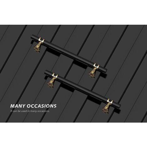5 Pack Kitchen Cupboard Handles with Screws Zinc Alloy 160mm Kitchen Cabinet Drawer Bedroom (5, 160mm)