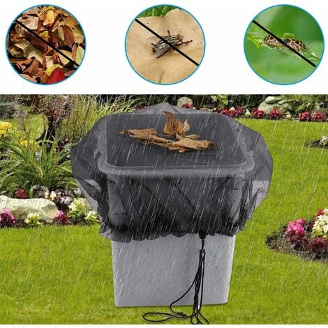 Rain Cistern Net Adjustable Rain Barrel Protection Net Mosquito Net for  Outdoor Garden Buckets Leaves