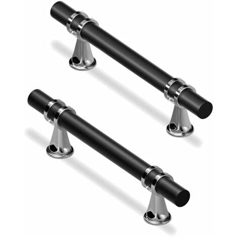 5 Pack Kitchen Cupboard Handles with Screws Zinc Alloy for Kitchen Furniture Drawer Bedroom (5, 96mm)