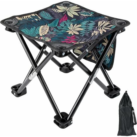 Camping Folding Chair, Portable Folding Seat Backpack, Camouflage Stool  Backpack Wear-resistant Chair Bag for Outdoor, Fishing, Hunting, Climbing