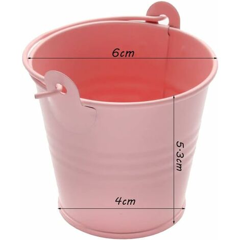 thumbnail image 2 of GIFTEXPRESS 12 Pack Mini Metal Buckets With Handles 2 of 9