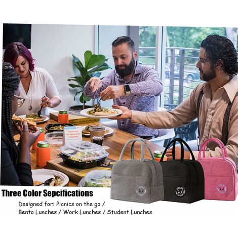 JEOPKO Lunch Bag Insulated Lunch Bags For Women, Thermal Lunch Tote Bags For Men Kids Girls - View #8