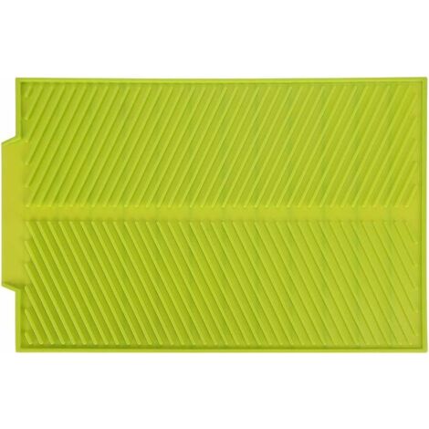 Kitchen Sink Mat, 15.35 9.84IN Silicone Drip Mat Silicone Dish Drying ...
