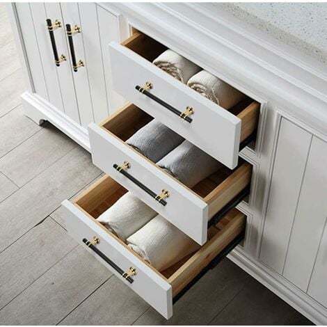 10 Pack Kitchen Cupboard Handles with Screws Zinc Alloy for Kitchen Furniture Drawer Bedroom (10, 160mm)