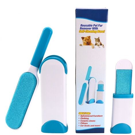 Cat Dog Pet Hair Remover Brush Reusable Magic Hair Remover Cleaning Brush Magic Dog