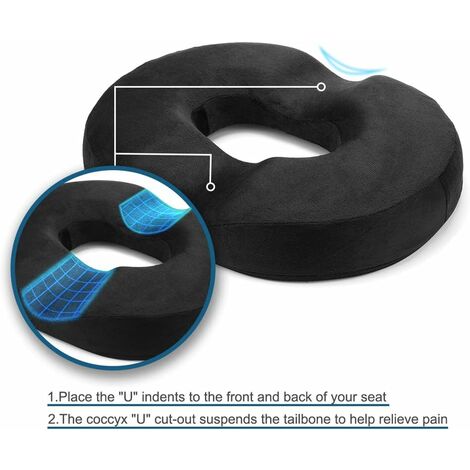 Donut Pillow For Tailbone Ache Relieve Hemorrhoid Donut Seat Cushion For Chair | UK