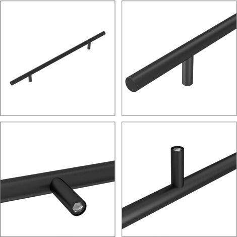 20 Pack 192mm Kitchen Handles with Stainless Steel Screws for Kitchen Drawer Bedroom Furniture (20, 192mm)