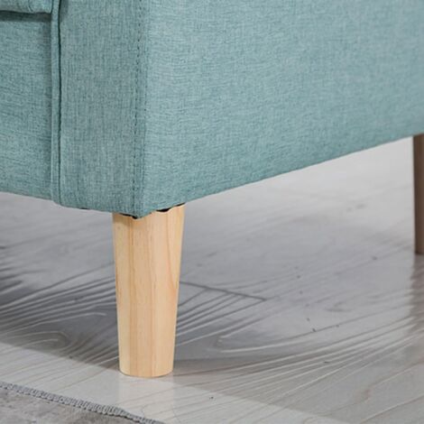 Set of 4 Wooden Furniture Legs, 8cm Replacement Sofa Legs, Coffee Table Legs, for Bed, Cupboard, Bench, TV Cabinet, Cabinet, with Accessories(Slanted Design)