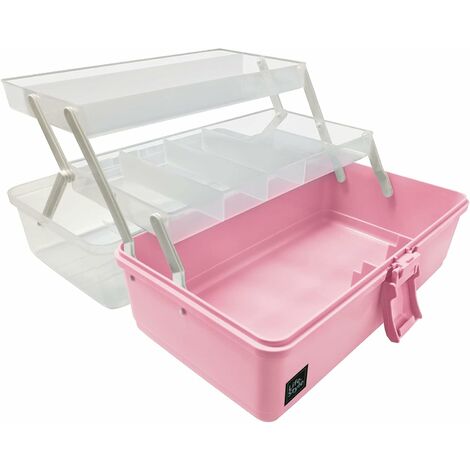 Large Photo Storage Box,Plastic Box, Storage Box with Lid, Transparent  Photo Boxes for Crafts, Small Items, Capacity for 300 Photos, 20x14.5x3cm