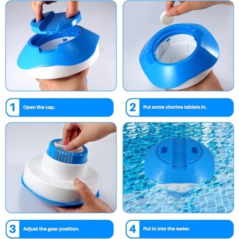 Floating Dispenser, Floating Product Dispenser Chlorine Tablet ...