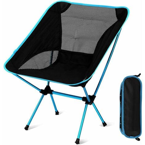Portable Folding Camping Chair Ultra-light Compact Fishing Chair with Carry  Bag for Hiking, BBQ